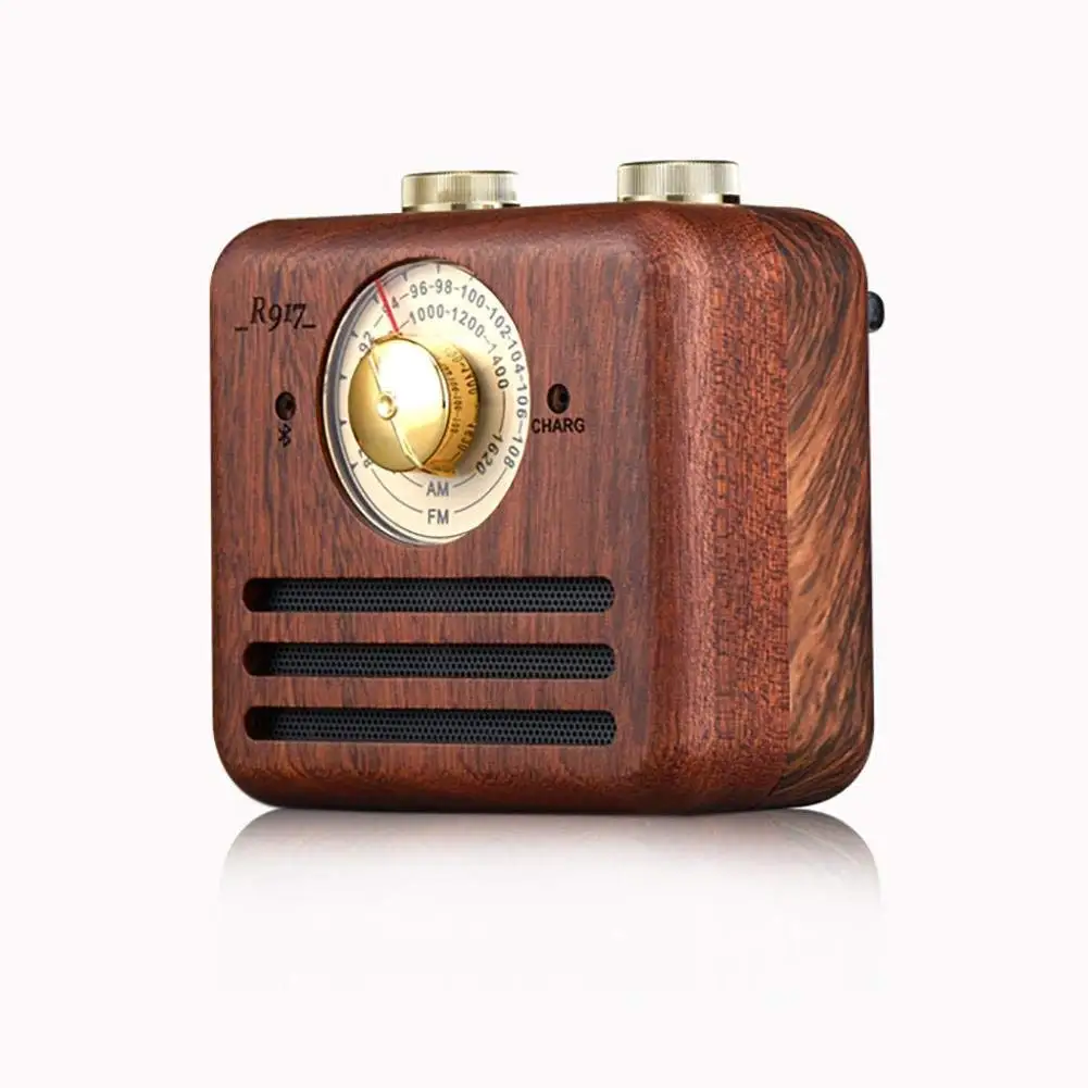 retro wooden mp3 dock clock radio