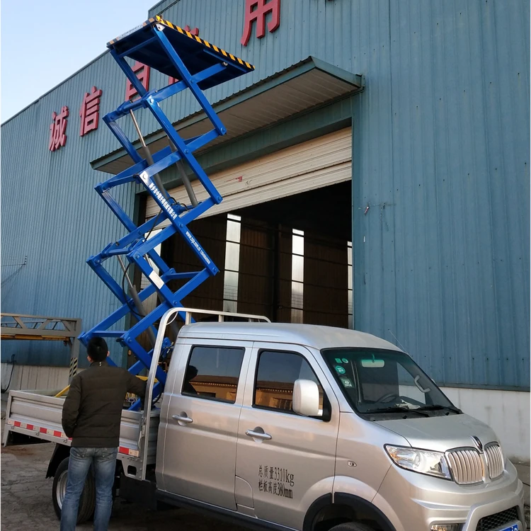6M Lift Height Electric Mobile Scissor Lift Aerial Work Platform
