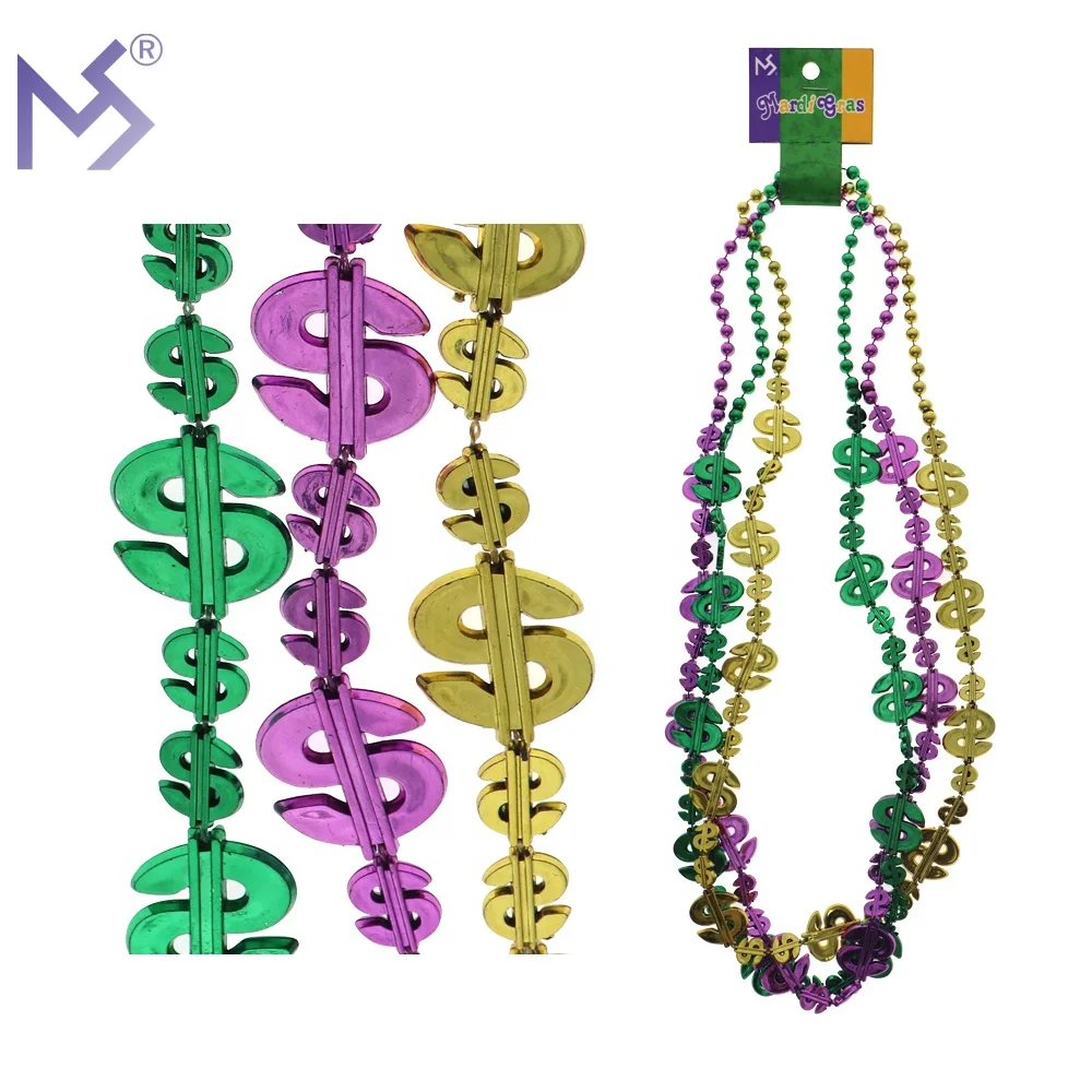 Wholesale Fashion Mardi Gras Plastic Beads Necklace - Buy Mardi Gras ...