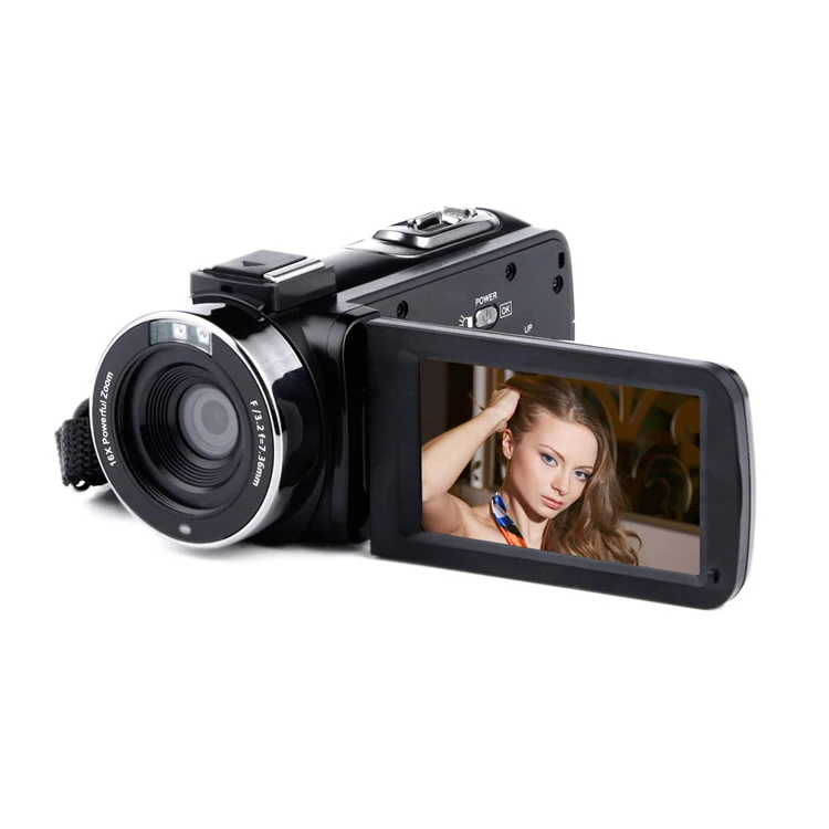

Mobile App WIFI HD1080P Digital Video Camera Strong Night Version with Remote Controller 24.0MP Digital Camcorder, Black