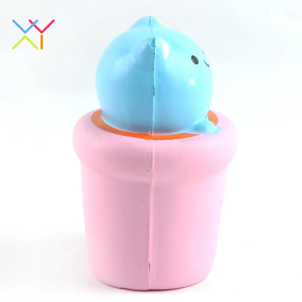 Jumbo slow rising squishies cup cat stress relief kawaii squeeze toys animal series for kids