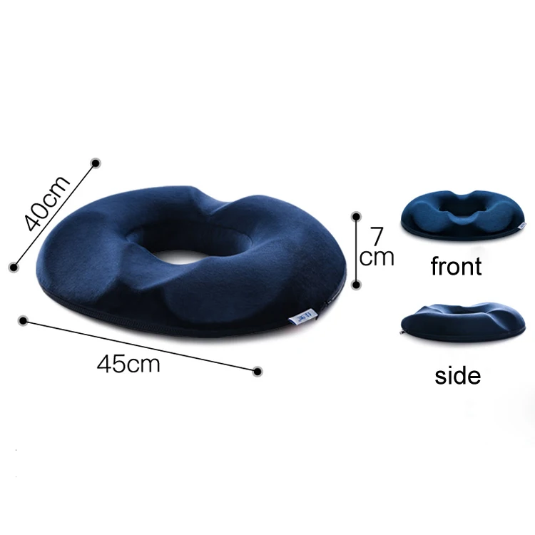 Comfortable Premium Therapeutic Moulded Round Donut Memory Foam Seat