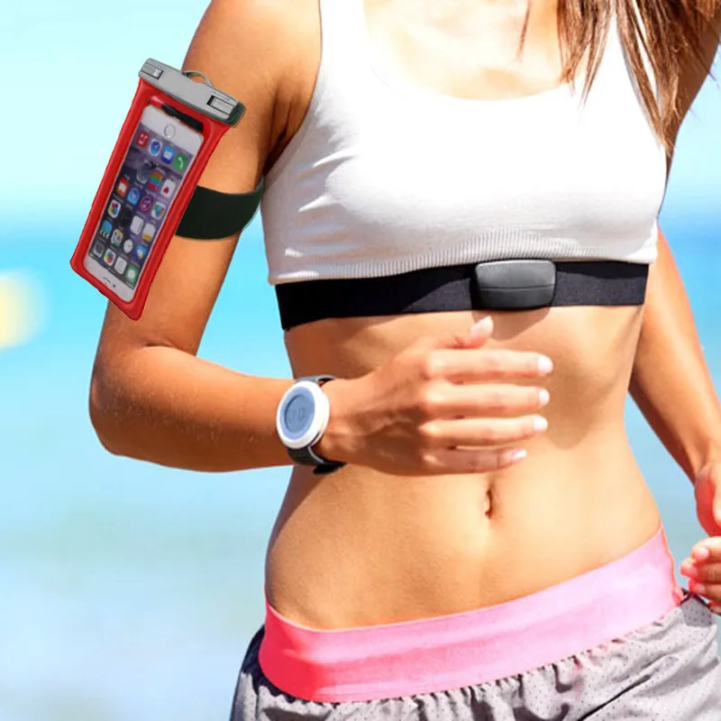 OEM factory pvc cellphone case pvc waterproof mobile pouch with earphones New style waterproof pouch for iphone 7