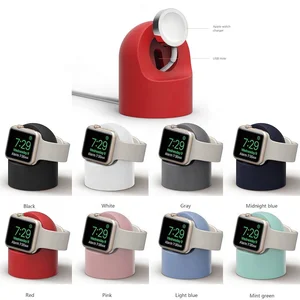 2019 New Premium Quality Silicone Charging Dock Station Stand for Apple Watch