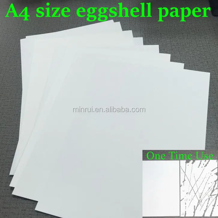 white eggshell paper