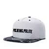 Wholesale fashionable embroidered logo 6 panel 3d embroidery snap cap acrylic material Snapback caps and hats