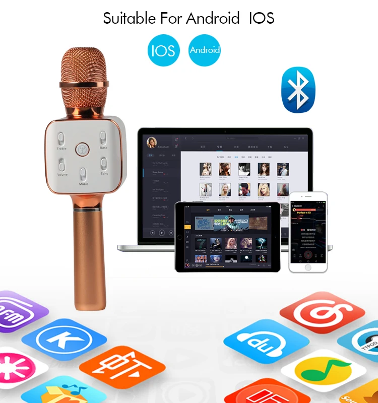 Dgt02 Singing App Blue Tooth Speaker Microphone Buy Blue Tooth Speaker Microphone,Wireless