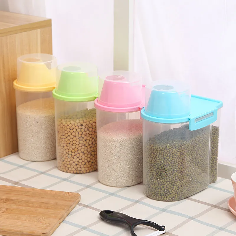 Hot Selling Empty Plastic Material Kitchen Storage Bottles And Jars ...