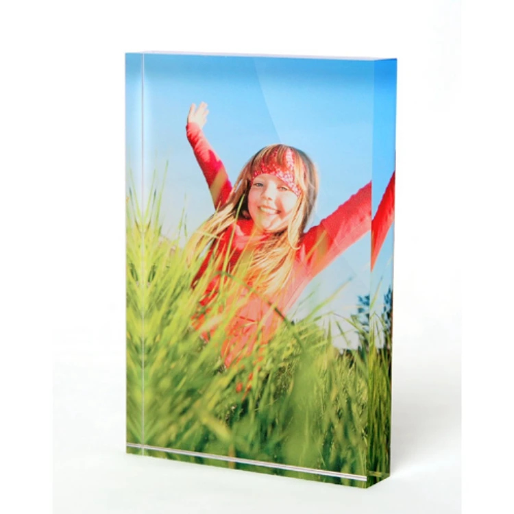 acrylic photo frame block