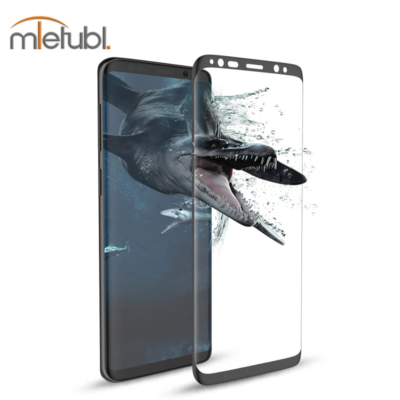 

Full curved edge side glue tempered glass screen protector for Samsung Galaxy S9, Crystal clear