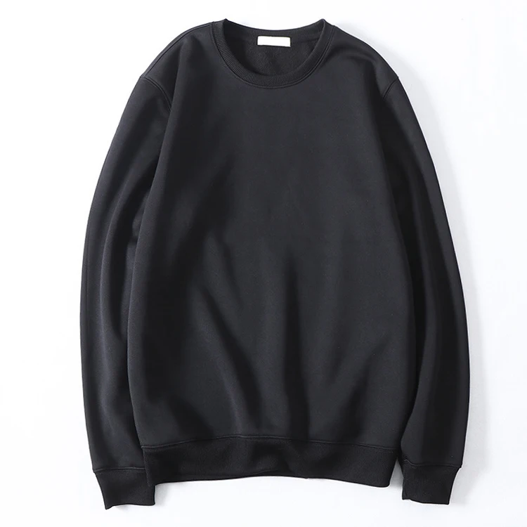 

Blank High Quality Crew Neck Sweatshirt for Men, Black/gray