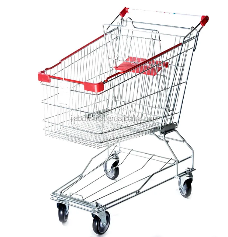Asian Style Shopping Cart Trolley China Manufacture Supermarket Trolley