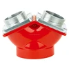 2 ways fire siamese single clapper