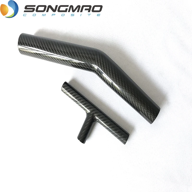 CNC Cutting Carbon Fiber Tubes with 120 Degree Bend Connectors