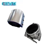 Metal Pipe Repair Clamp Fittings Three Bolt Hinged Type Pipe Repair Clamp