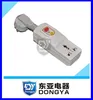 RCD plug with circuit breaker universal receptacle