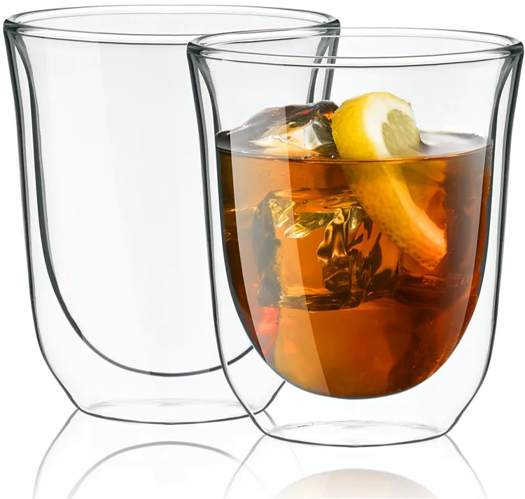 

80ml Double Wall Espresso Cup Double Wall Glass Royal Cup Coffee Fancy Coffee Cups, Transparent