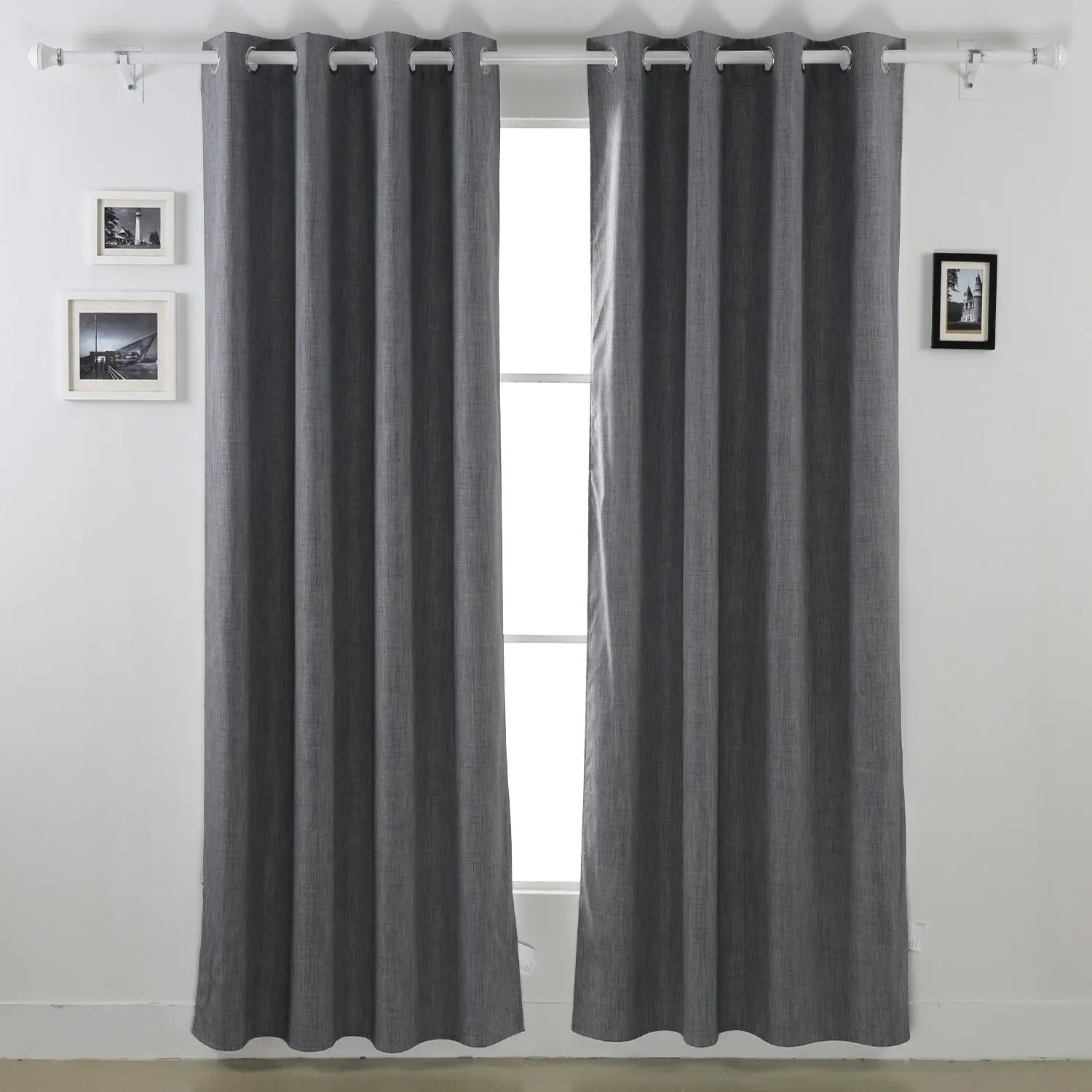 Buy Deconovo Blackout Curtains Grey Energy Efficient Grommet