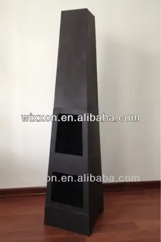 2014 Concrete Cast Iron Wood Burning Chiminea Outdoor Fireplace