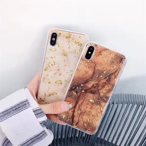 Luxury Gold Foil Marble Phone Case for iPhone X, XS, Max, XR