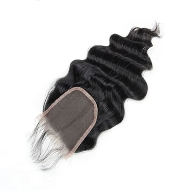 

4x4 Lace Closures Natural Color Loose Wave Virgin Human Hair Closure