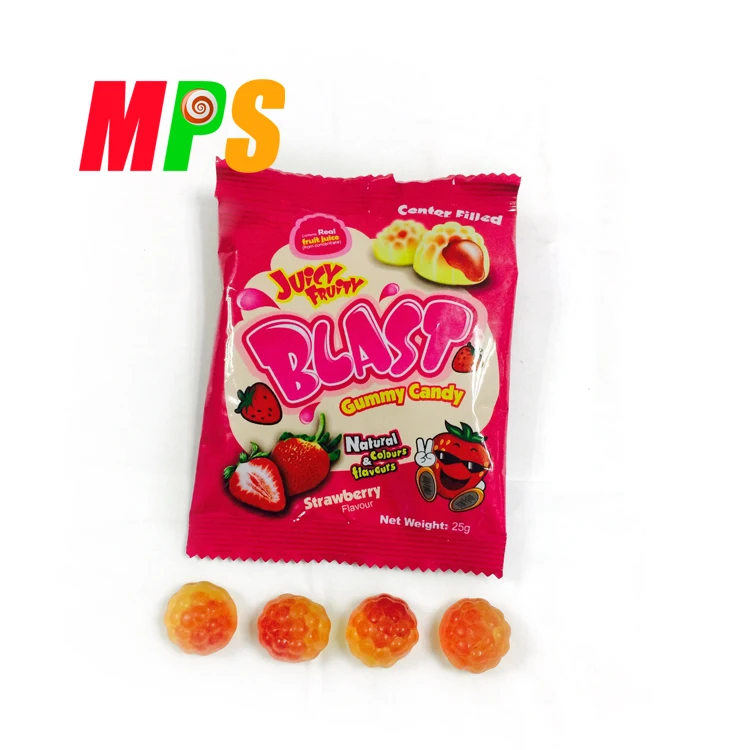 Center Filled Juicy Fruity Round Gummy Candy Buy Gummy Candy,Center
