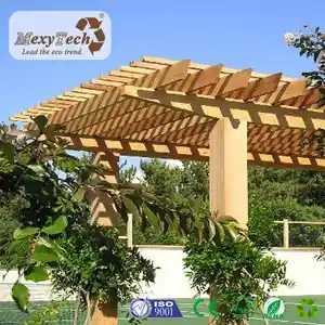 Image of long lifetime outdoor wpc aluminium pergola and gazebos outdoor