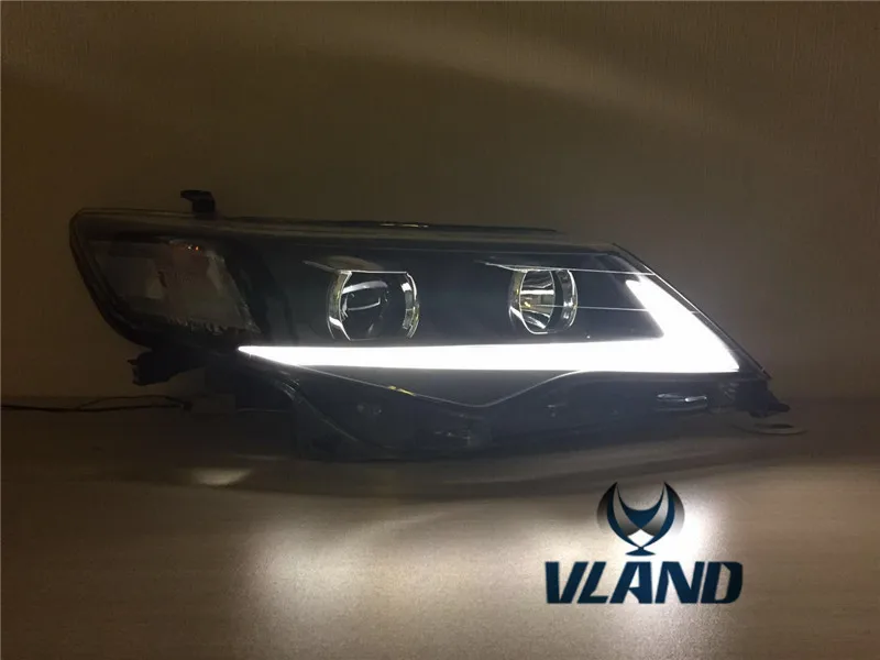 China VLAND factory for car headlamp for Camry LED frontlamp for 2012 2013 2014 Corolla headlight MIDDLE EAST TYPE