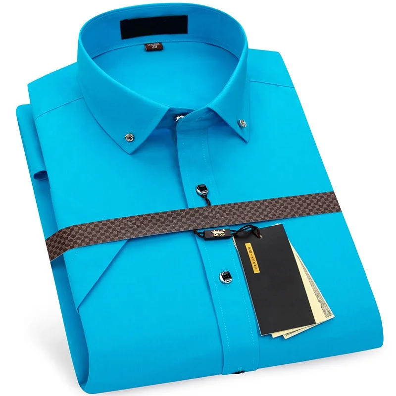 

Top quality long sleeve office mens plus size formal dress shirt for men, Custom color