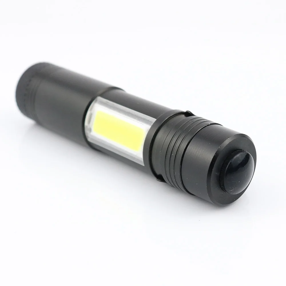 Wholesale Portable COB Torch Light Mini AA Battery Led Flashlight factory