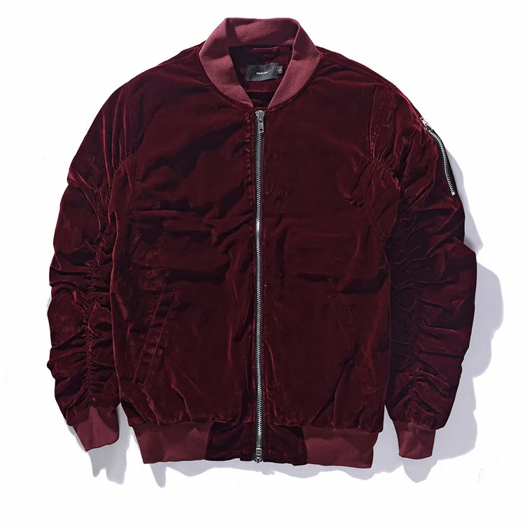Wholesale Motorcycle Bomber Velour Jacket For Men Buy Bomber Velour