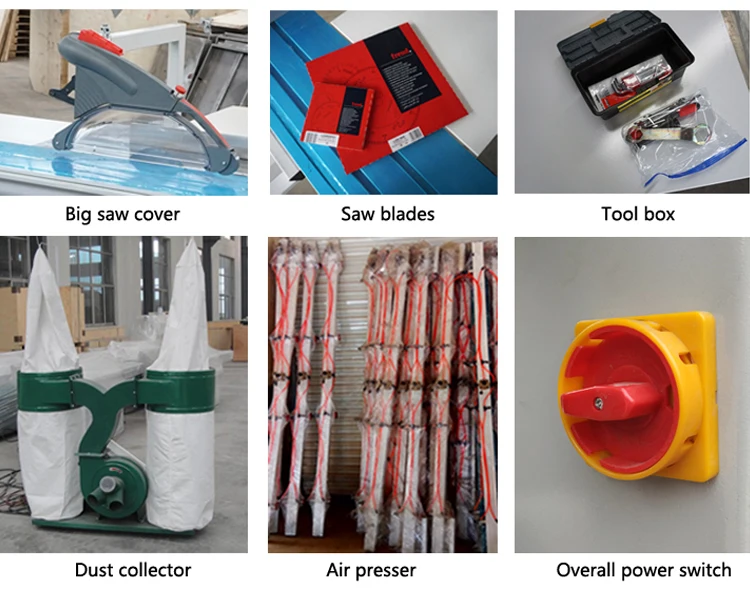 wood cutting sliding table panel saw machinery