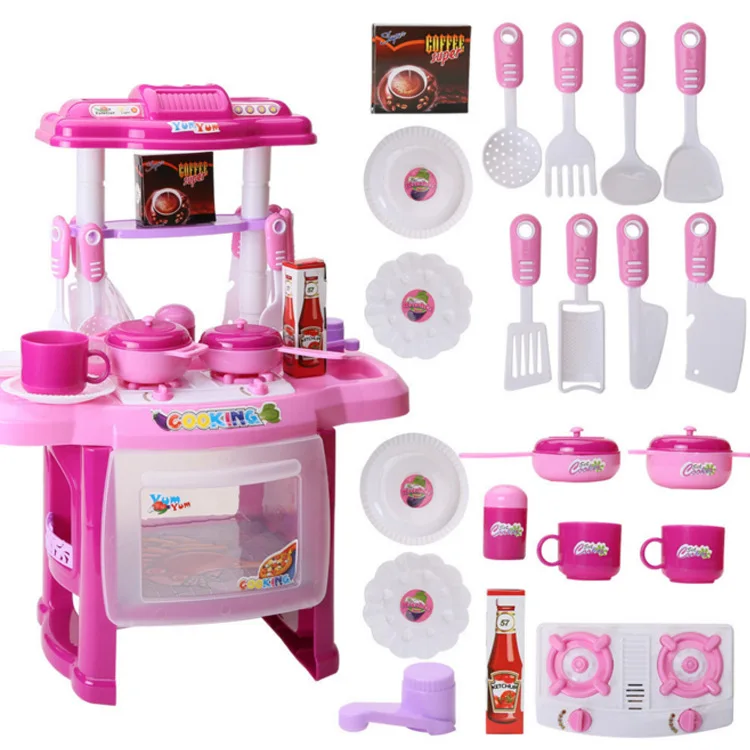 Кухня детская большая c водой и паром игрушки для девочки