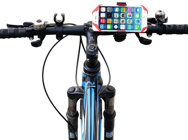 Free logo 360 Degreen bike cell phone holder Bicycle Handlebar Mount Bike Cell Phone Holder Universal mobile phone holder bike
