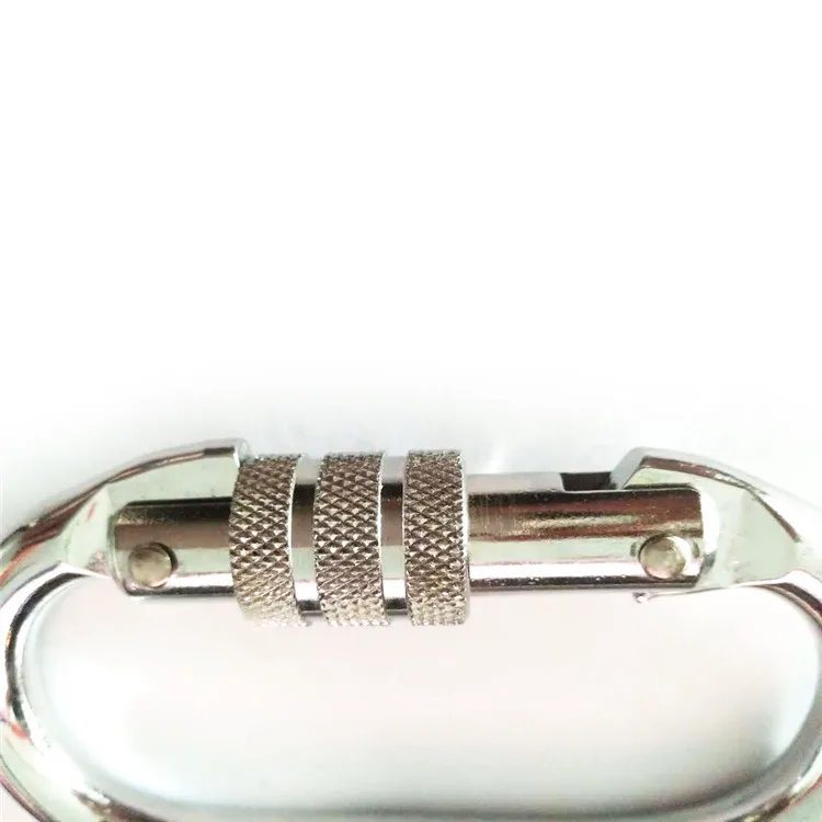 Classic Oval Aviation Aluminum Carabiner Zinc Plated Snap Hook for Climbing Use