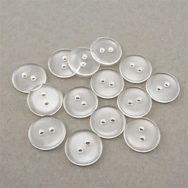 Guanfeng Wholesale Shirt Coat Shoes Clothing Bag Hat Collar Clear Plastic Resin Four Holes Two Hole Transparency Button