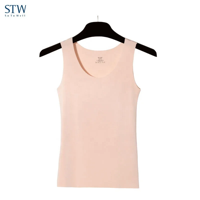 
High Quality Wholesale Tube Tops Pain Women Simple Sexy Tank Tops Thin Long Camisole 