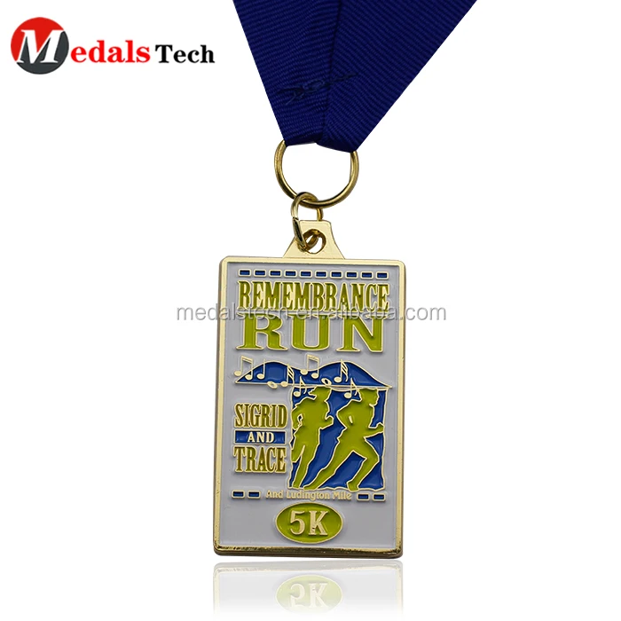 Antique silver custom cheap metal running medal for virtual run