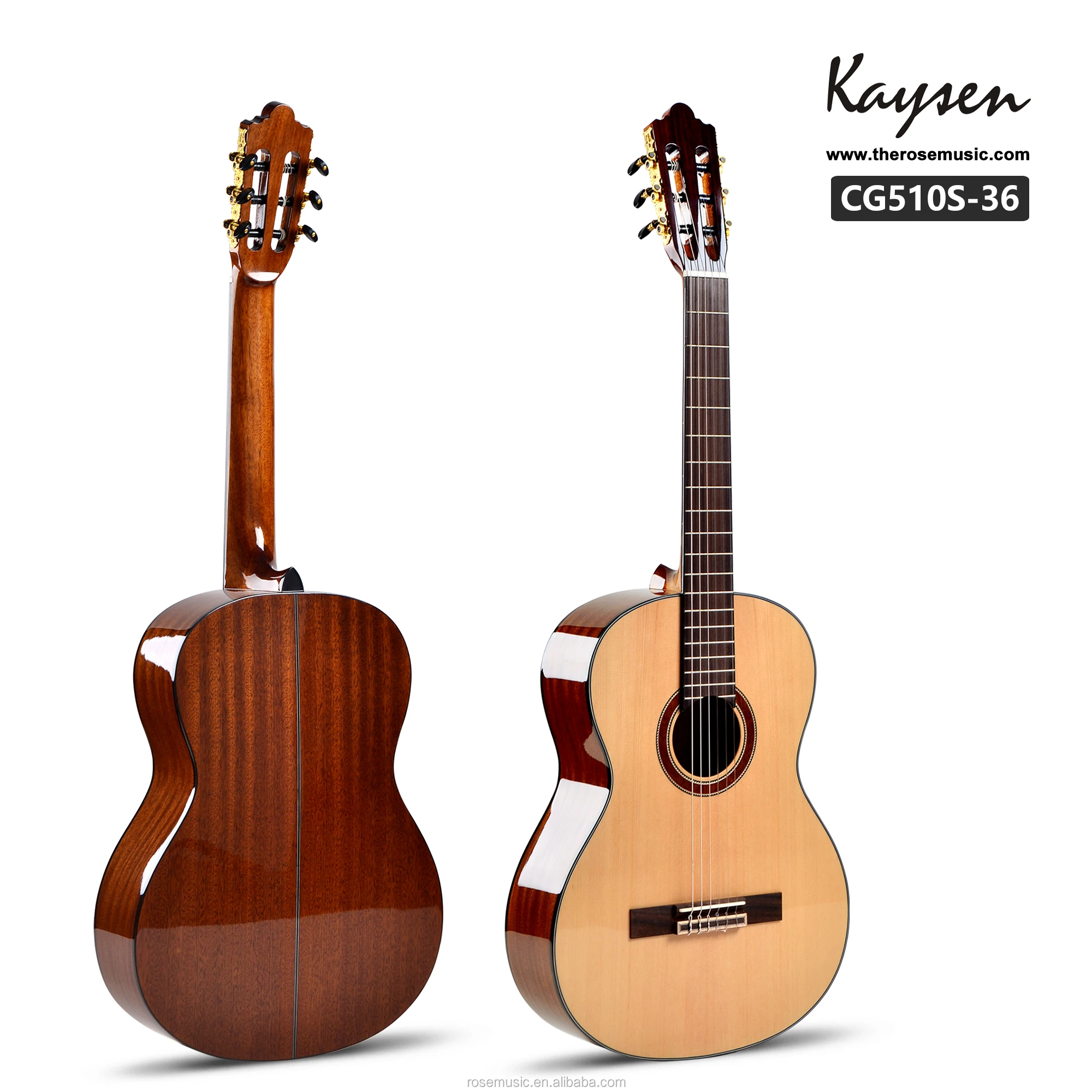 510s No Brand 36 Inch High End Travel Solid Top Classical Guitar Buy