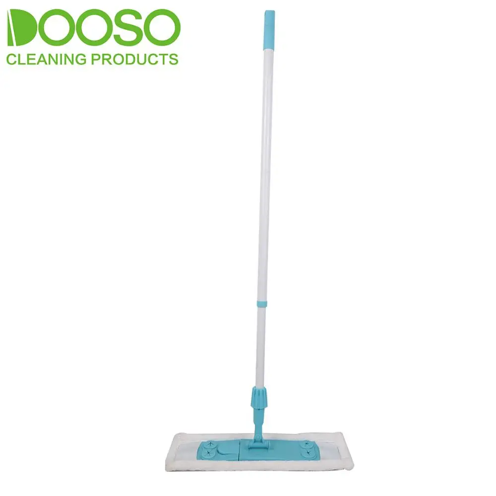 

heavy duty telescopic microfiber flat mop with 4 holes for attach cloth, Customized color