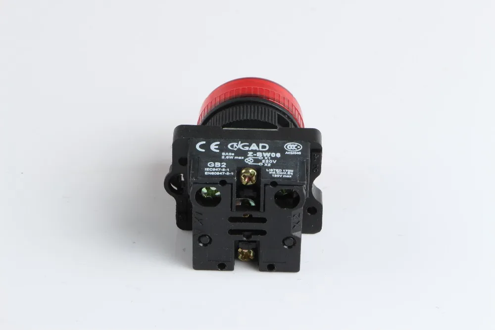 
XB2-EV64 CNGAD Neon lamp 6.3V-220V Pilot Light push button switch 