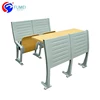 School sets comfortable folding college table and chair study chair with writing pad
