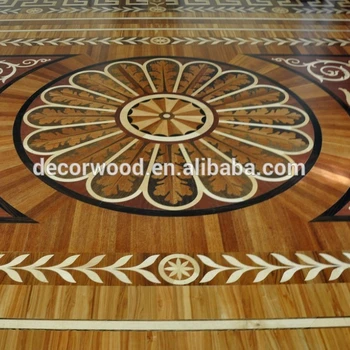 Laser Cut Wood Inlays Flooring Parquet And Medallions Buy