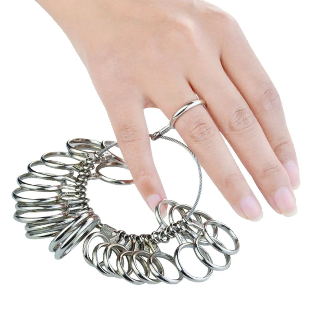 Amazon Hot Sale Metal Ring Sizers Wholesale Ring Set Tool Kit Jewelry