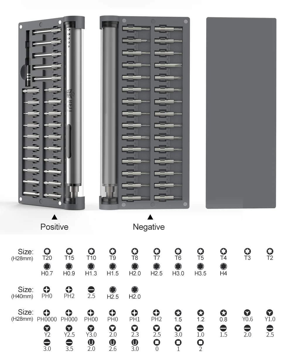 BESTOOL 57 in 1 With Magnet Pad Magnetizer Electric Screwdriver Set Rechargeable Cordless Power Screw Driver Kit