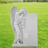 Natural hand carved marble angel monument tombstone designs