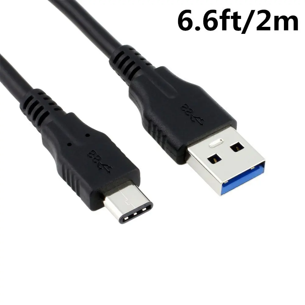 USB Type C Cable, LaoHe(TM) 6.6ft/2M USB 3.0 Type C to Type A (USB-C to USB-A) Cable for Nexus 6P,Nexus 5X,Oneplus 2 and Other Type-C Supported Devices,(1Pack,Black)