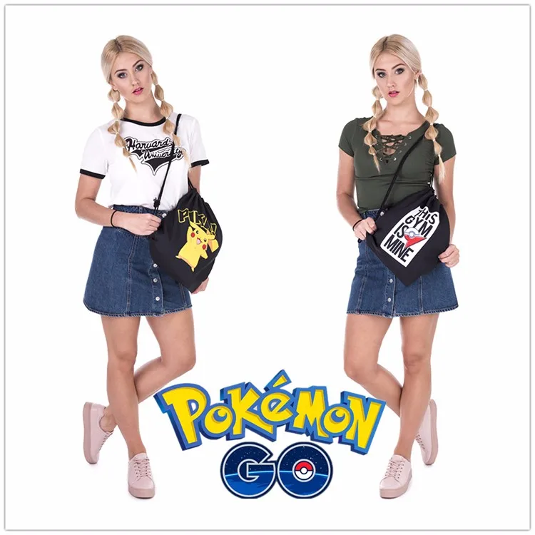 pokemon drawstring bolsa