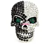Sparkling skull shape Crystal Rhinestone button for Halloween decorative