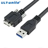 USB A Male To Micro B Cable with Locking Screws